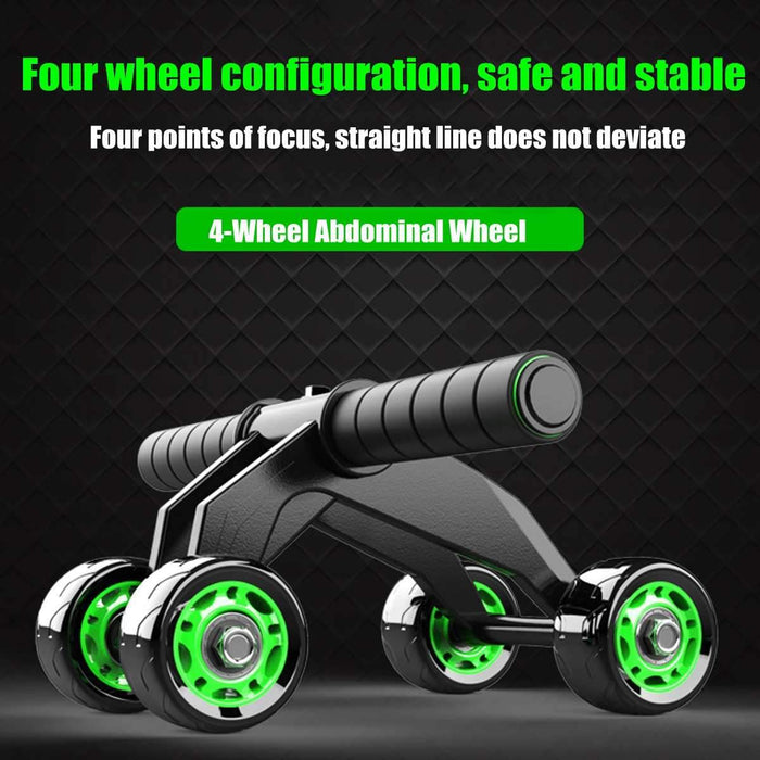 4 Wheels Abdominal Muscle Roller Exercise Equipment