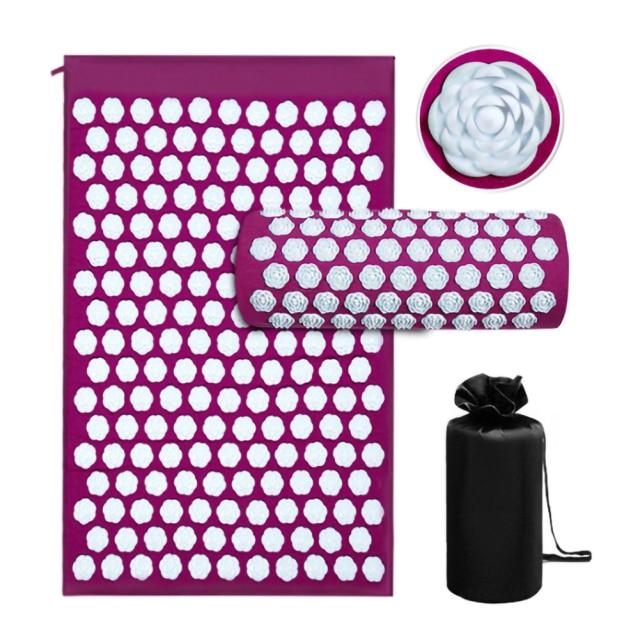 Acupressure Muscle Relief Yoga Mat + Pillow